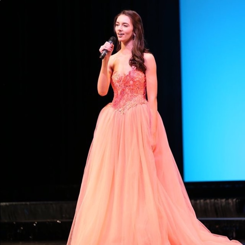 Tarik Ediz Coral Ballgown - Pageant